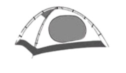 Se deberá asegurar la carpa con las estacas.